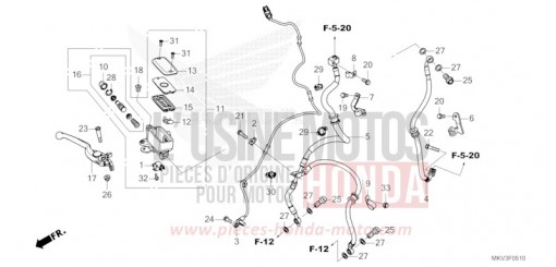 MAITRE-CYLINDRE DE FREIN AVANT CYLINDRE NSS750P de 2023